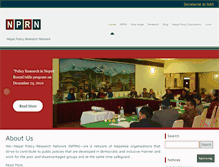Tablet Screenshot of nepalpolicynet.com